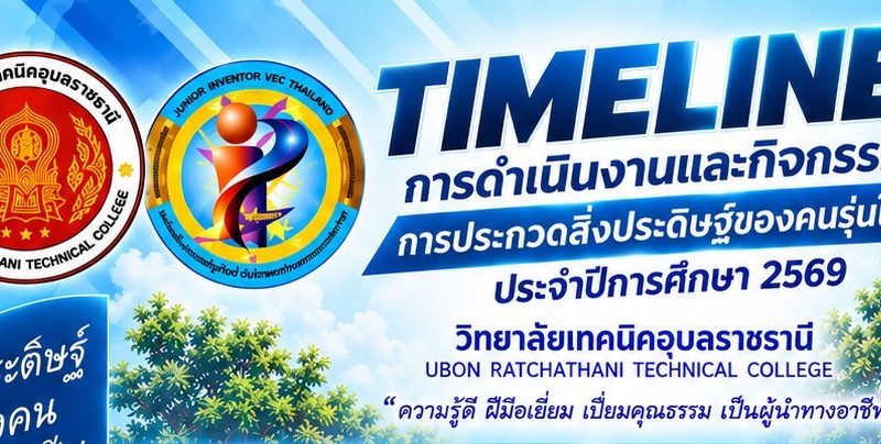 TIMELINE การดำเนินงานและกิจกรรมการประกวดสิ่งประดิษฐ์ของคนรุ่นใหม่ ประจำปีการศึกษา 2569